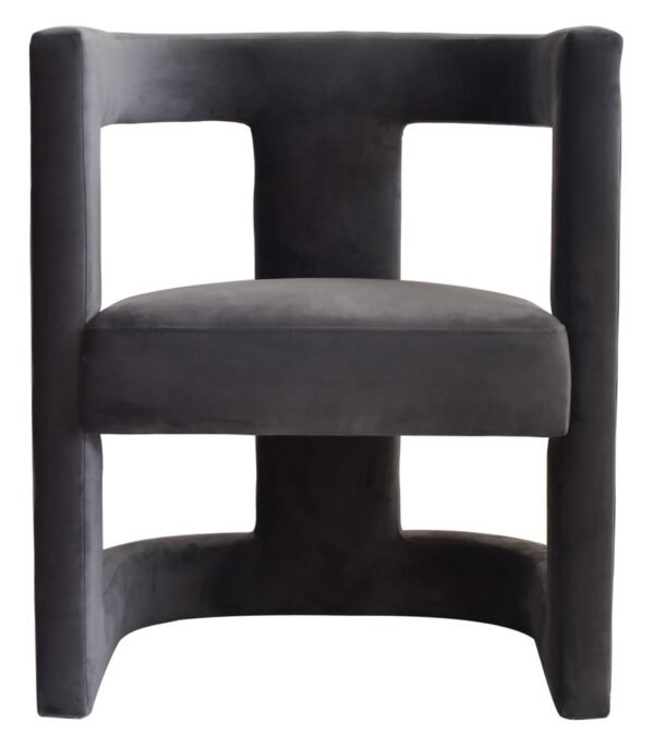 Mueble Modrest Kendra - Silla decorativa de tela
  gris oscuro – Envíos a todo México | FurnitureMX