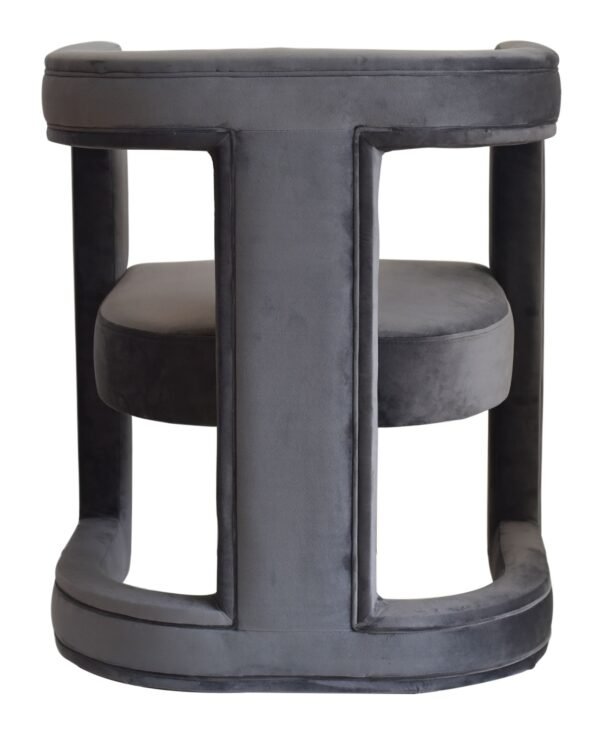 Mueble Modrest Kendra - Silla decorativa de tela
  gris oscuro – Envíos a todo México | FurnitureMX