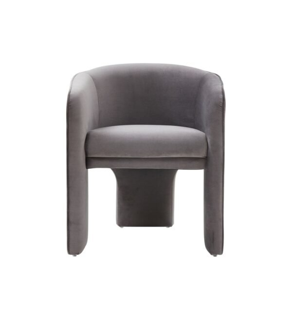 Mueble Silla decorativa Modrest Kyle moderna en
  gris oscuro – Envíos a todo México | FurnitureMX