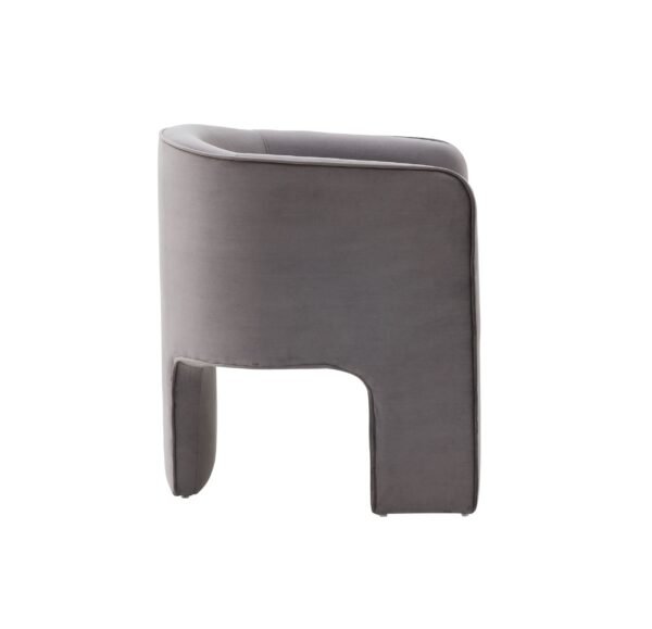 Mueble Silla decorativa Modrest Kyle moderna en
  gris oscuro – Envíos a todo México | FurnitureMX
