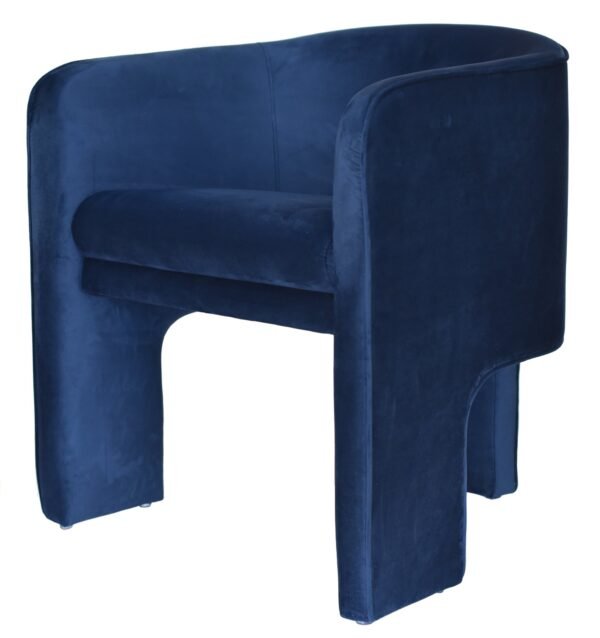 Mueble Modrest Kyle - Silla decorativa moderna de
  terciopelo azul – Envíos a todo México | FurnitureMX