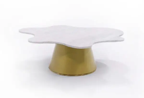 Mueble Modrest Gabbro High - Mesa de centro Glam de
mármol blanco y dorado – Envíos a todo México | FurnitureMX