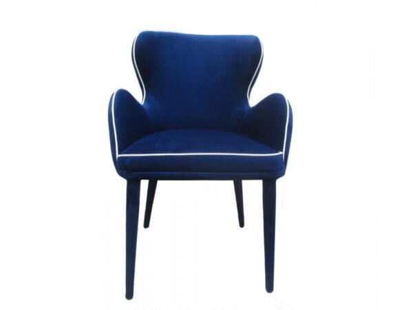 Mueble Silla de comedor Modrest Tigard Mid-Century
  de tela azul – Envíos a todo México | FurnitureMX