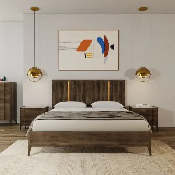 Mueble Modrest Oakley - Cama marrón oscuro de
mediados de siglo – Envíos a todo México | FurnitureMX