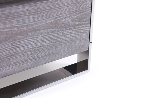 Mueble Mesita de noche Modrest Arlene moderna de
  olmo gris – Envíos a todo México | FurnitureMX