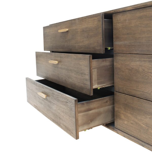 Cómoda Cómoda moderna Modrest Novak de roble oscuro
  – Envíos a todo México | FurnitureMX