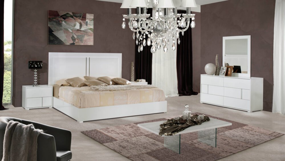 Cómoda blanca moderna italiana Modrest Nicla