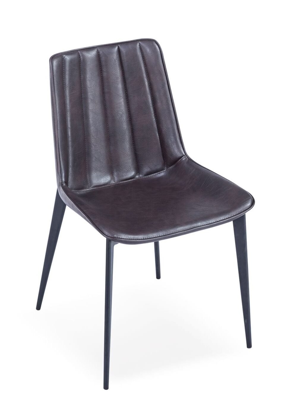Modrest Peoria – Silla de comedor moderna en marrón y negro (juego de 2)