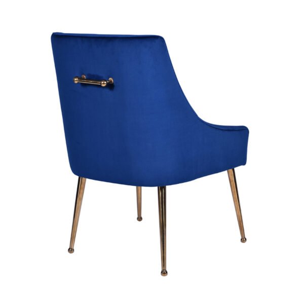 Mueble Silla de comedor Modrest Castana moderna de
  terciopelo azul y dorado (juego de 2) – Envíos a todo México | FurnitureMX
