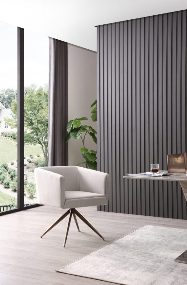 Mueble Modrest Riaglow - Silla de comedor
contemporánea de tela gris claro – Envíos a todo México | FurnitureMX