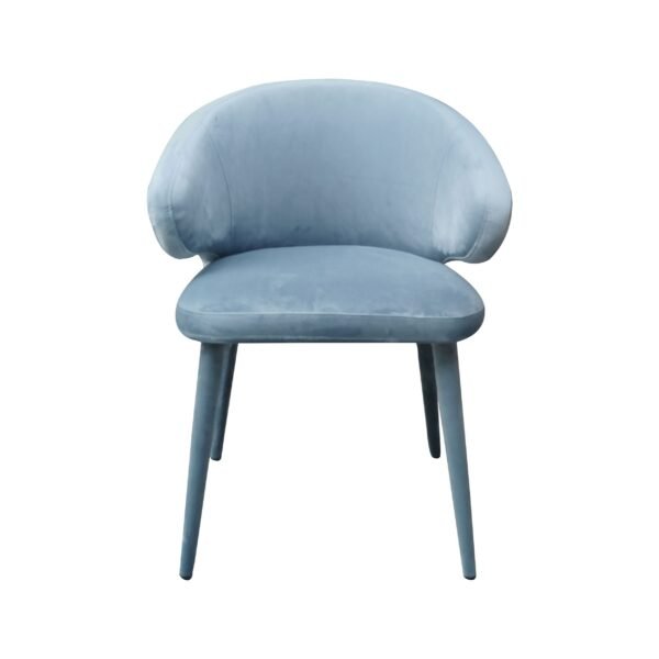 Mueble Modrest Salem - Silla de comedor moderna de
  tela gris azul – Envíos a todo México | FurnitureMX