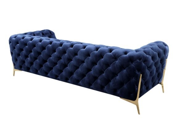 Sala Divani Casa Sheila - Sofá transicional de tela
  azul oscuro – Envíos a todo México | FurnitureMX