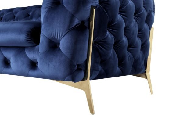Mueble Divani Casa Sheila - Silla transicional de
  tela azul oscuro – Envíos a todo México | FurnitureMX