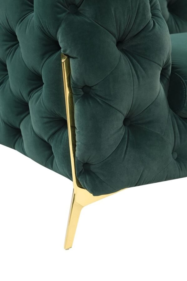 Mueble Divani Casa Sheila - Silla transicional de
  tela verde esmeralda – Envíos a todo México | FurnitureMX