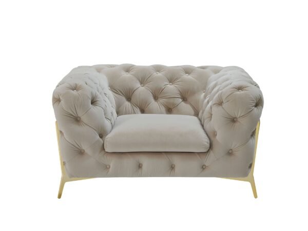 Mueble Divani Casa Sheila - Silla transicional de
  tela beige – Envíos a todo México | FurnitureMX