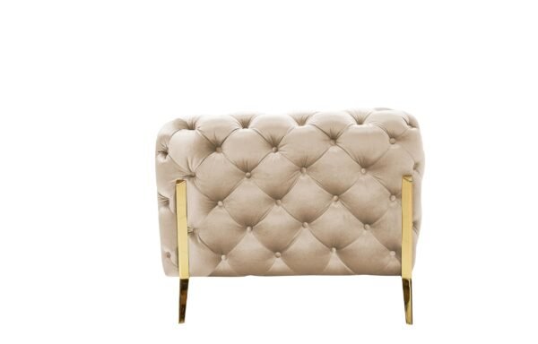 Mueble Divani Casa Sheila - Silla transicional de
  tela beige claro – Envíos a todo México | FurnitureMX