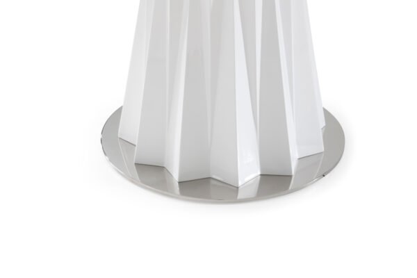 Mesa de comedor Mesa de comedor redonda blanca
  moderna Modrest Cabaret – Envíos a todo México | FurnitureMX