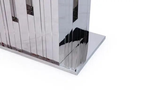 Mesa de comedor Mesa de comedor moderna Modrest
Edwin de vidrio y acero inoxidable – Envíos a todo México | FurnitureMX