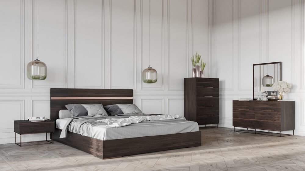 Cómoda Nova Domus Benzon Modern Dark Rovere