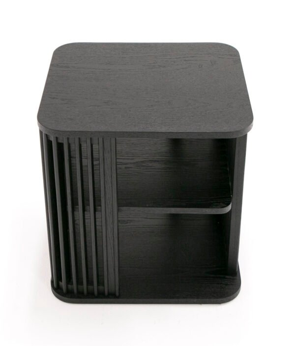 Mueble Modrest Thayne - Mesa auxiliar moderna de
  fresno negro de mediados de siglo – Envíos a todo México | FurnitureMX