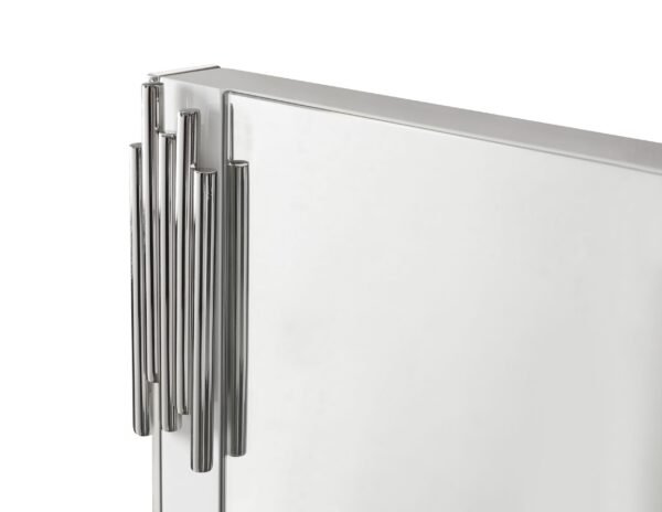 Espejo Modrest Token - Espejo moderno blanco y de
  acero inoxidable – Envíos a todo México | FurnitureMX
