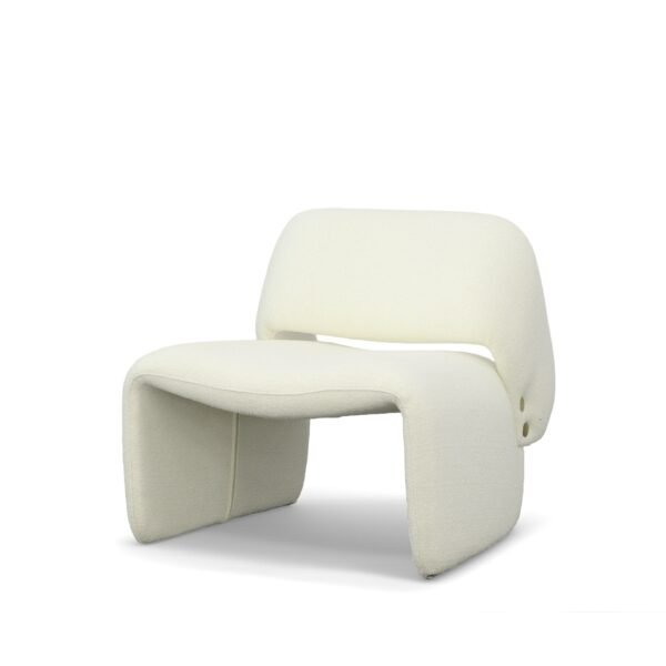 Mueble Modrest - Silla decorativa moderna de tela
  blanca Tristan – Envíos a todo México | FurnitureMX