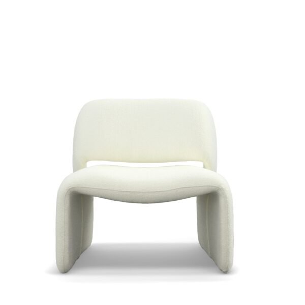 Mueble Modrest - Silla decorativa moderna de tela
  blanca Tristan – Envíos a todo México | FurnitureMX