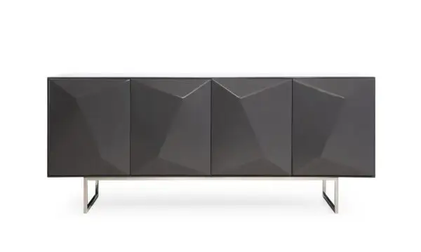 Mueble Modrest Vanguard - Buffet moderno de alto
brillo en gris oscuro – Envíos a todo México | FurnitureMX