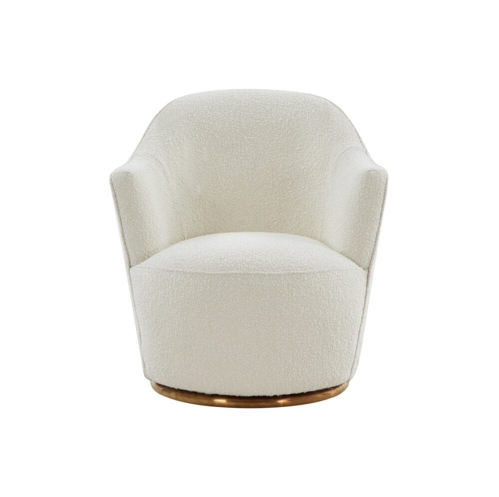 Modrest Vera – Silla decorativa giratoria Sherpa moderna