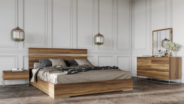 Espejo Nova Domus Lorenzo Espejo italiano moderno
  de roble claro – Envíos a todo México | FurnitureMX