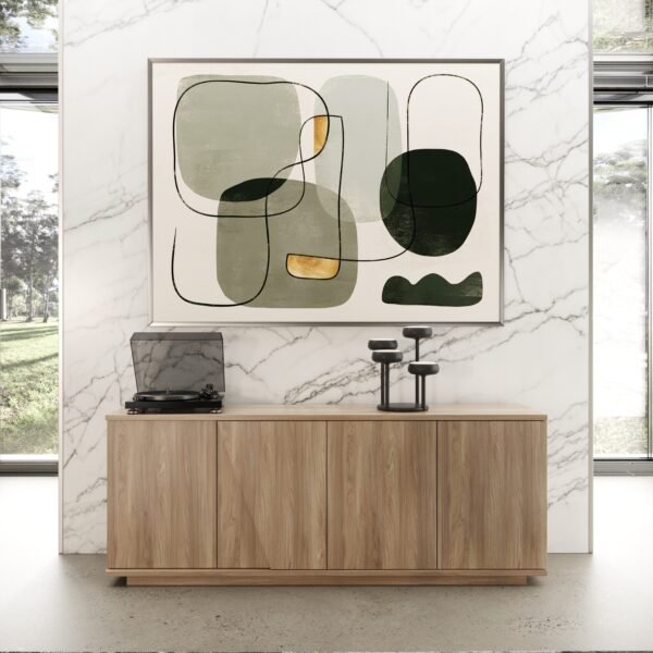 Mueble Nova Domus Victoria - Buffet italiano
  moderno de nogal Caracalla – Envíos a todo México | FurnitureMX