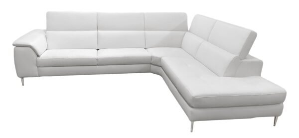 Sala Lamod Italia Viola - Sofá seccional italiano
  contemporáneo de cuero gris con orientación derecha – Envíos a todo México |
  FurnitureMX