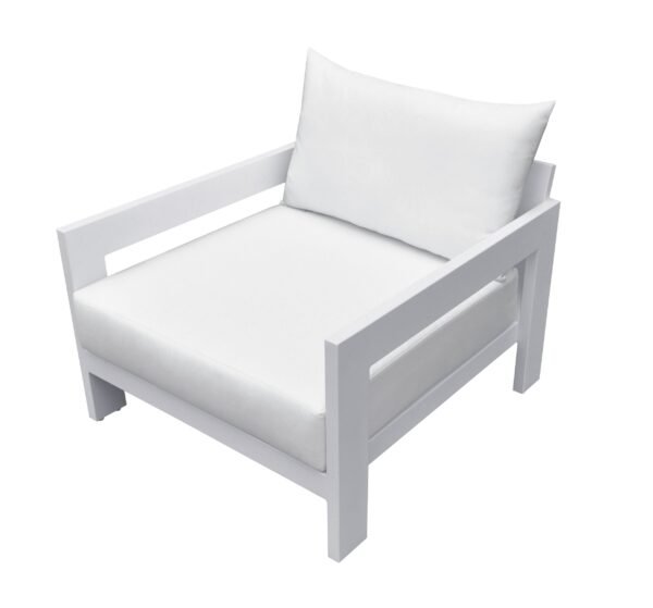 Mueble Renava Wake - Sillón de exterior moderno en
  color blanco – Envíos a todo México | FurnitureMX