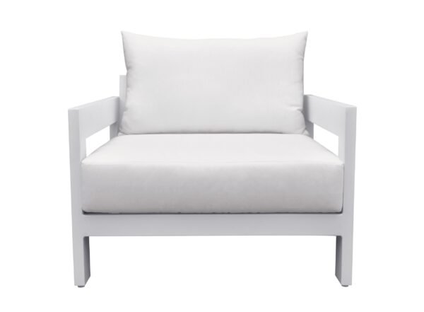 Mueble Renava Wake - Sillón de exterior moderno en
  color blanco – Envíos a todo México | FurnitureMX