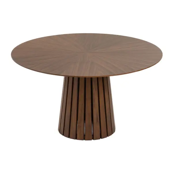 Mesa de comedor Modrest Weiss - Mesa de comedor
redonda moderna Mid-Century de nogal + juego de 6 sillas – Envíos a todo
México | FurnitureMX