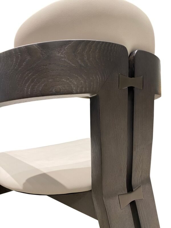 Mueble Silla de comedor Modrest Thorne con brazo
  gris claro y gris oscuro – Envíos a todo México | FurnitureMX