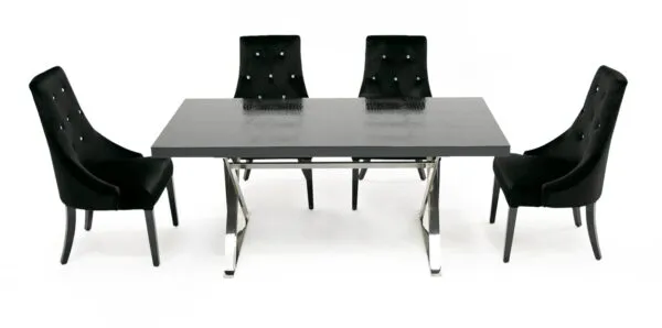Mesa de comedor A&X Xavier - Mesa de comedor
moderna de cocodrilo negro + acero inoxidable – Envíos a todo México |
FurnitureMX