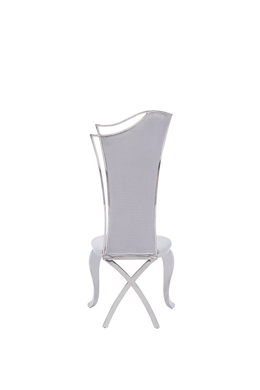 Mueble Modrest Bonnie - Silla de comedor moderna de
  terciopelo gris y acero inoxidable (juego de 2) – Envíos a todo México |
  FurnitureMX