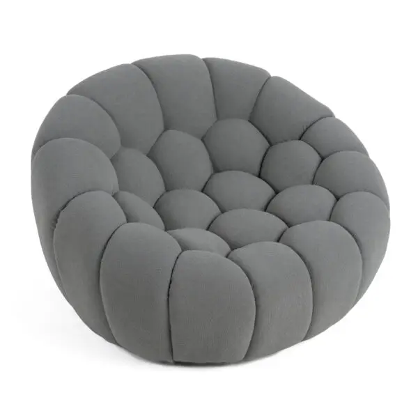 Mueble Divani Casa Yolonda - Silla moderna curvada
de tela gris claro – Envíos a todo México | FurnitureMX