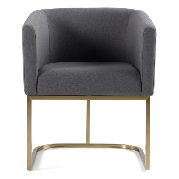 Mueble Modrest Yukon - Silla de comedor moderna de
  tela gris oscuro – Envíos a todo México | FurnitureMX